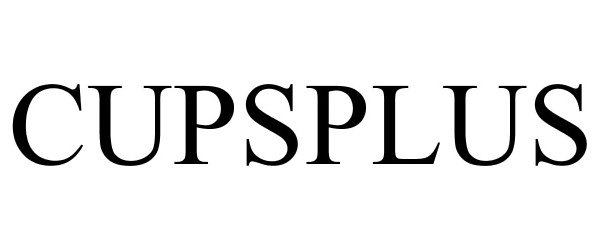 Trademark Logo CUPSPLUS