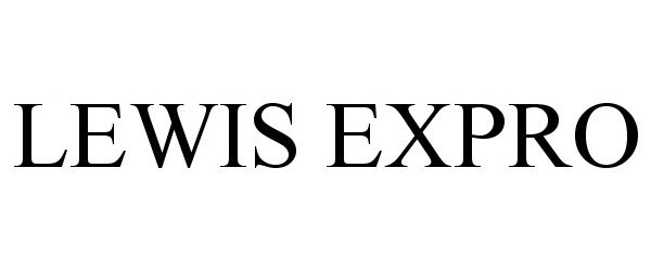 Trademark Logo LEWIS EXPRO