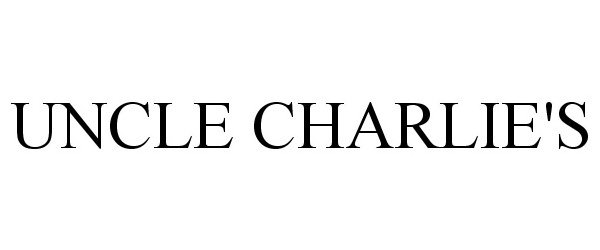 Trademark Logo UNCLE CHARLIE'S