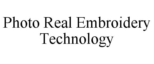  PHOTO REAL EMBROIDERY TECHNOLOGY