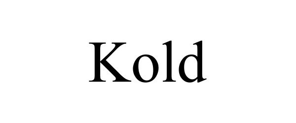 Trademark Logo KOLD