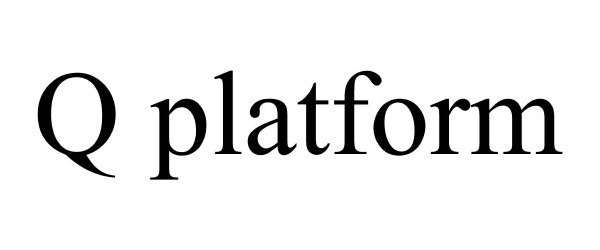 Trademark Logo Q PLATFORM