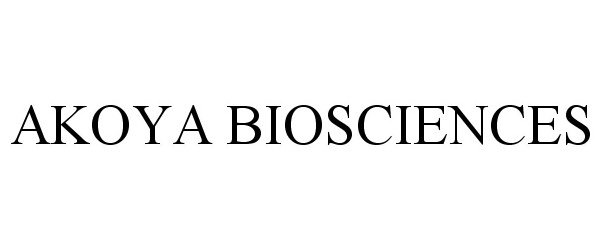 Trademark Logo AKOYA BIOSCIENCES