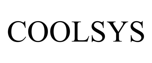 Trademark Logo COOLSYS