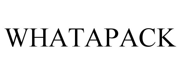 Trademark Logo WHATAPACK