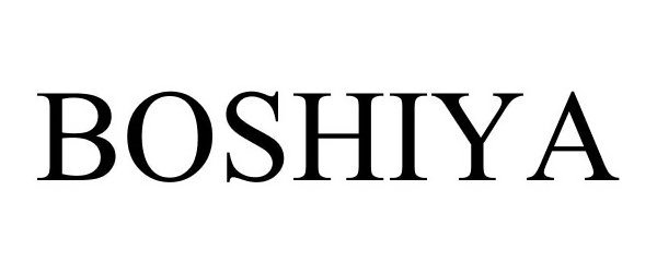 Trademark Logo BOSHIYA