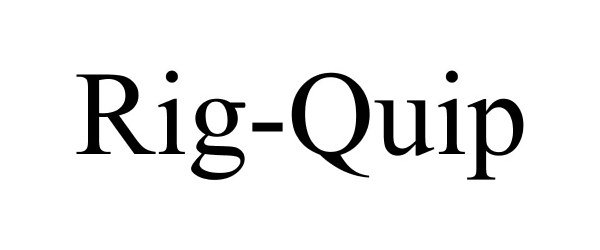 Trademark Logo RIG-QUIP