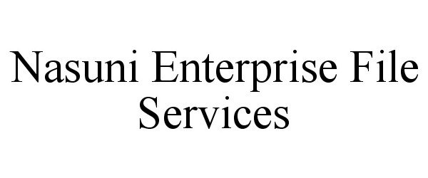 Trademark Logo NASUNI ENTERPRISE FILE SERVICES