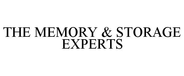 THE MEMORY &amp; STORAGE EXPERTS