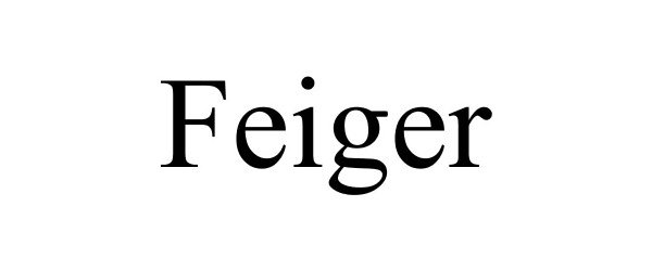 Trademark Logo FEIGER