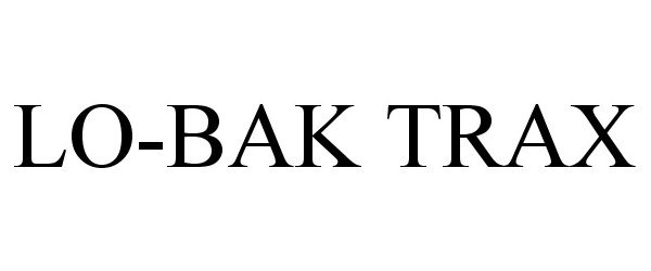 Trademark Logo LO-BAK TRAX