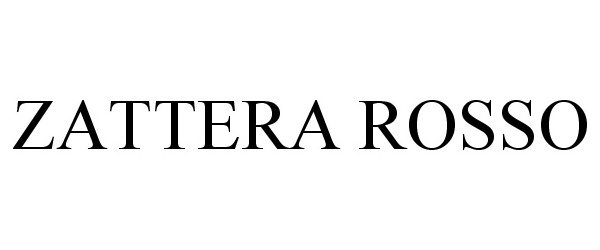 Trademark Logo ZATTERA ROSSO