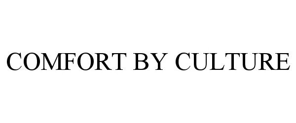 Trademark Logo COMFORT BY CULTURE