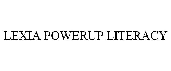 Trademark Logo LEXIA POWERUP LITERACY