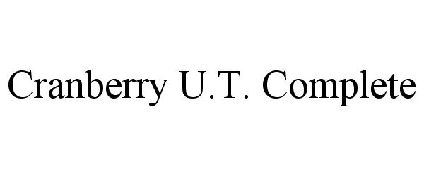 Trademark Logo CRANBERRY U.T. COMPLETE