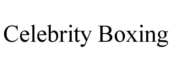 Trademark Logo CELEBRITY BOXING