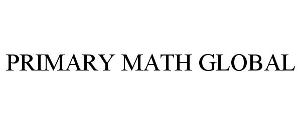  PRIMARY MATH GLOBAL