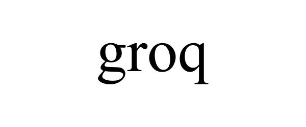 Trademark Logo GROQ