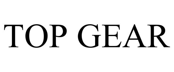 Trademark Logo TOP GEAR