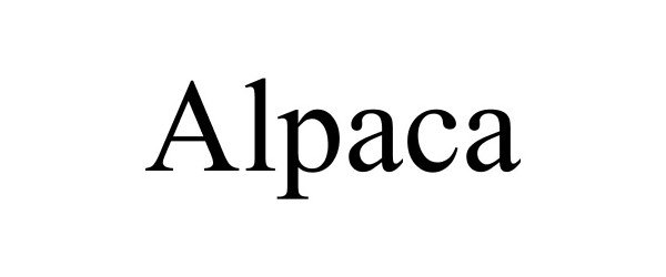 Trademark Logo ALPACA