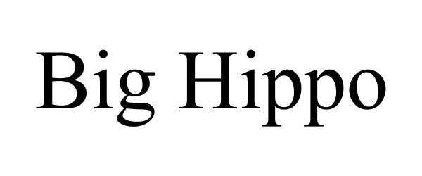 Trademark Logo BIG HIPPO