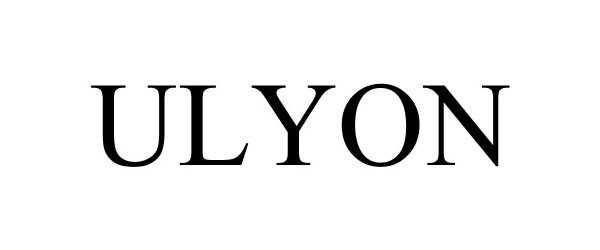 Trademark Logo ULYON