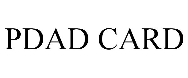 Trademark Logo PDAD CARD
