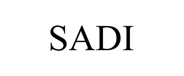 Trademark Logo SADI