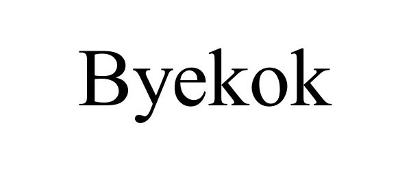 Trademark Logo BYEKOK