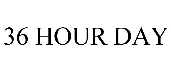 Trademark Logo THE 36-HOUR DAY