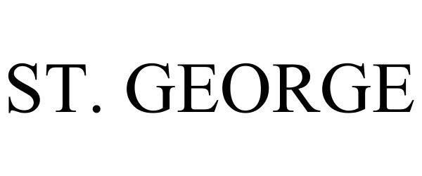 Trademark Logo ST. GEORGE