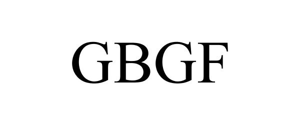 Trademark Logo GBGF
