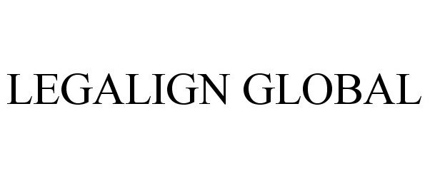 Trademark Logo LEGALIGN GLOBAL