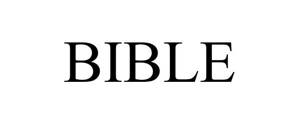 Trademark Logo BIBLE