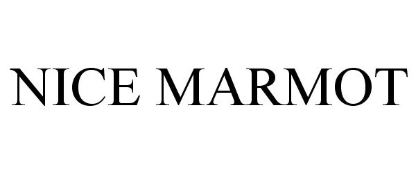 Trademark Logo NICE MARMOT