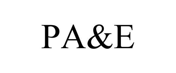 Trademark Logo PA&E