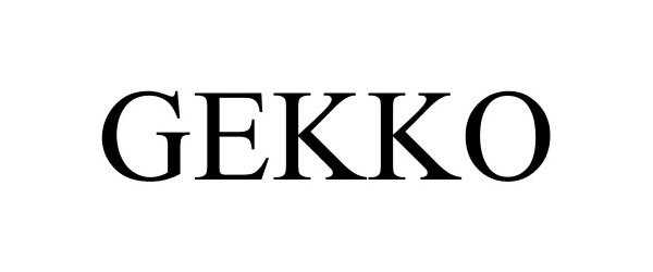 Trademark Logo GEKKO