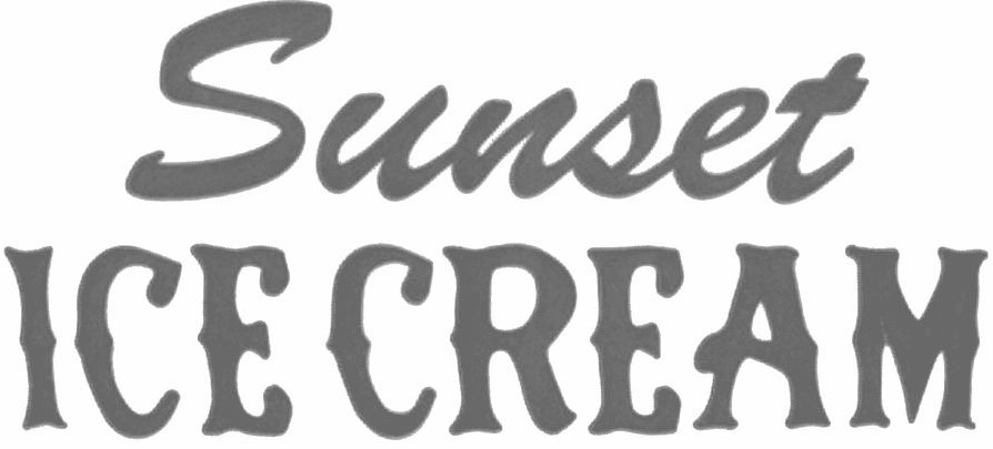 Trademark Logo SUNSET ICE CREAM