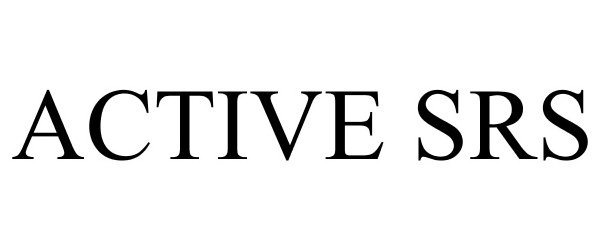 Trademark Logo ACTIVE SRS