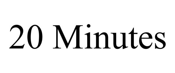 Trademark Logo 20 MINUTES