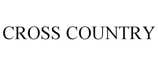 Trademark Logo CROSS COUNTRY