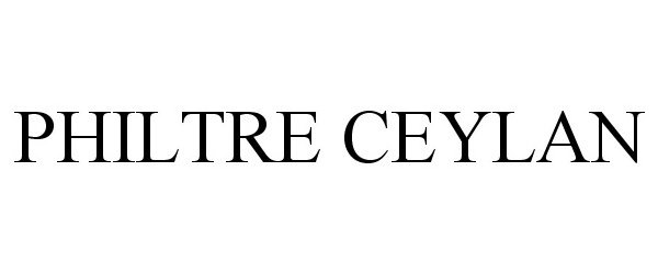 Trademark Logo PHILTRE CEYLAN