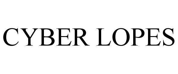 Trademark Logo CYBER LOPES