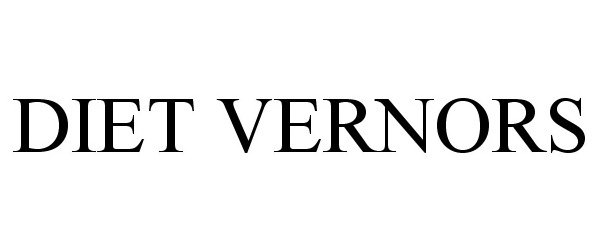 Trademark Logo DIET VERNORS