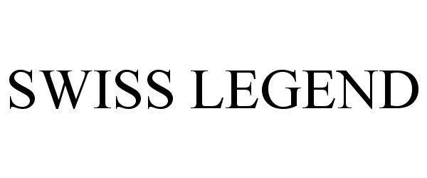 Trademark Logo SWISS LEGEND