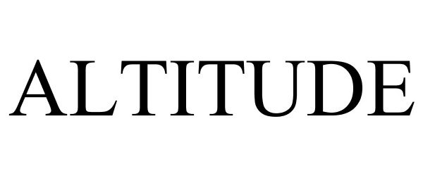 Trademark Logo ALTITUDE