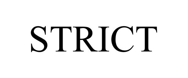 Trademark Logo STRICT