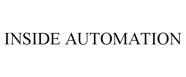 Trademark Logo INSIDE AUTOMATION