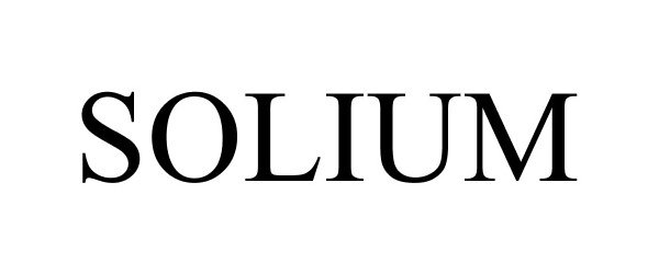 Trademark Logo SOLIUM