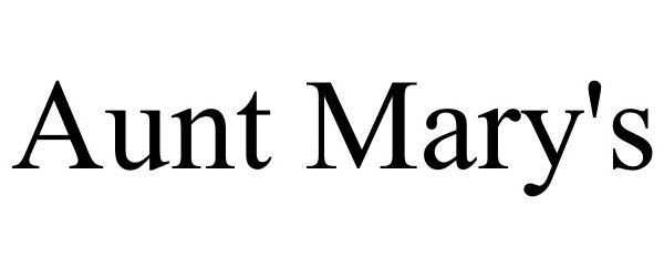 Trademark Logo AUNT MARY'S